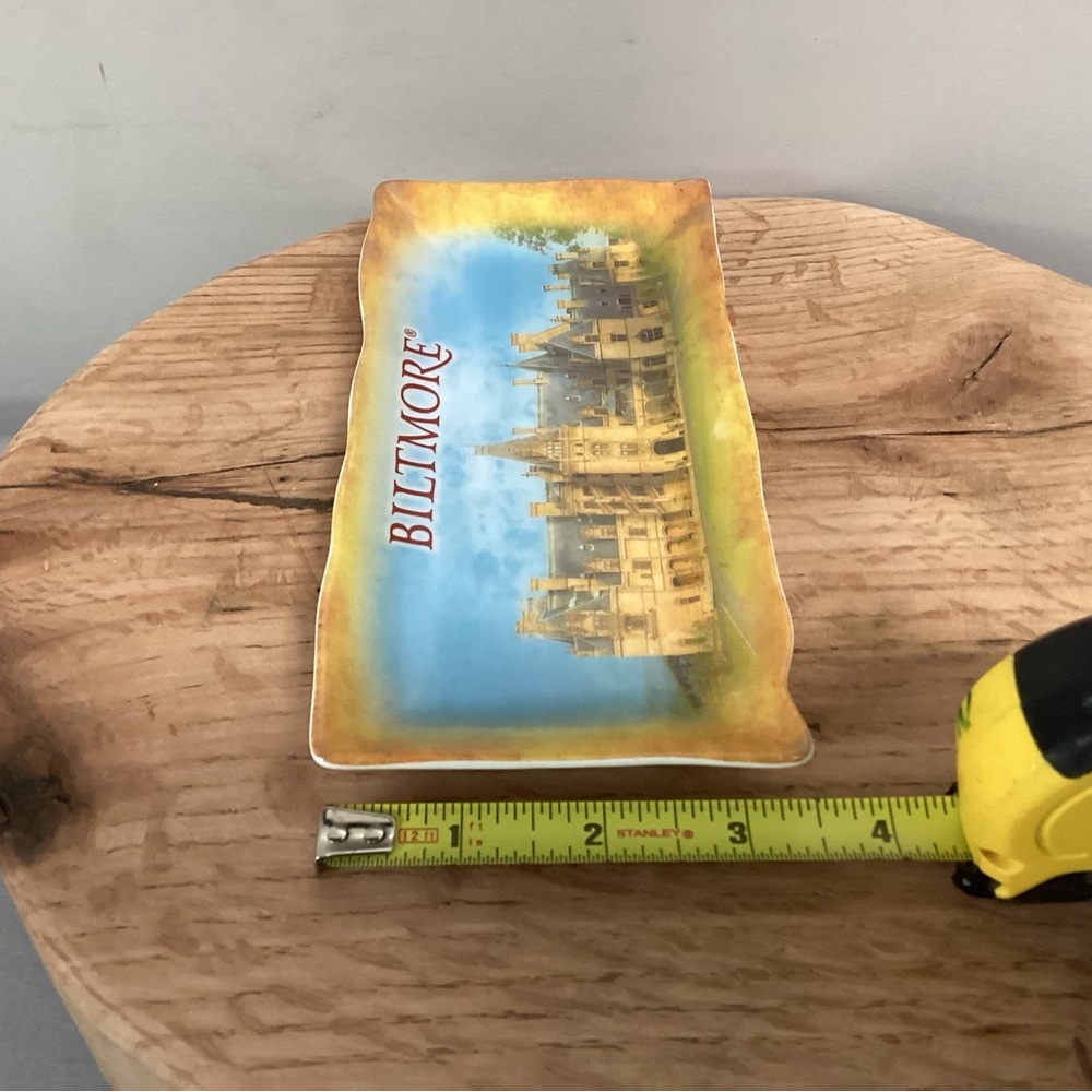 🟡 Biltmore Ceramic Crafted Souvenir Trey - Trinket Dish - Ashtray - Like New - Picture 6 of 8